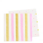 ILU-003 gold-_-pink-stripe-napkin
