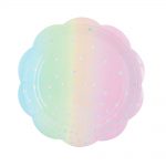 ILU-030 iridescent-pastel-dessert-plate-NW