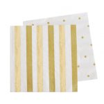 ILU-086 gold stripe napkin HR