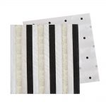 ILU-101 silver _ black stripe napkin