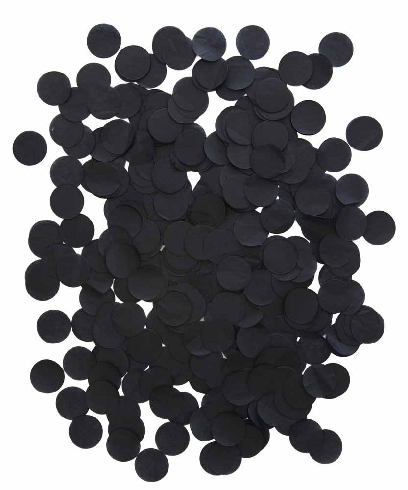 Round Confetti Pack Black Par Tea Time
