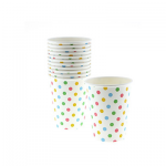 Polkadot Multi-Coloured Party Cups